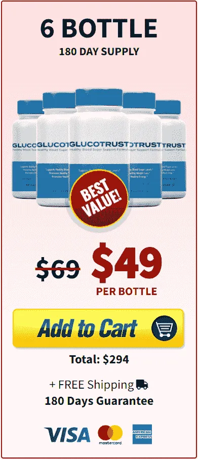 glucotrust pricing 6 bottles